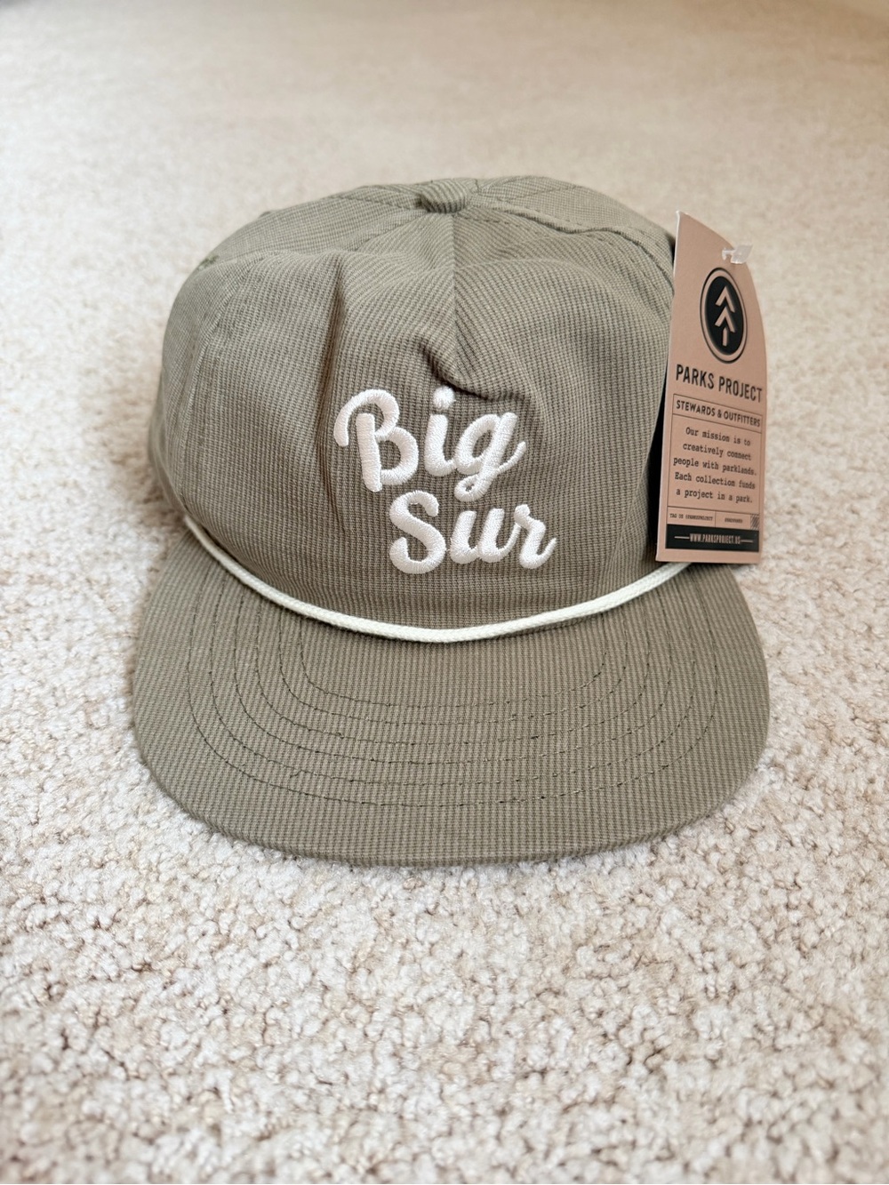 BNWT Parks Project Throwback Big Sur Corded Hat